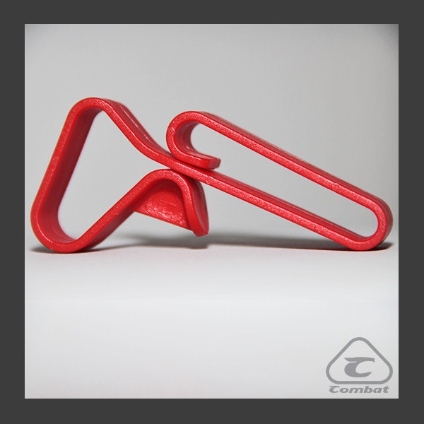 Gancho de Cinto Para Abafador - Combat — Vermelho